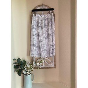 Avec les filles	midi skirt		white lback silky skir